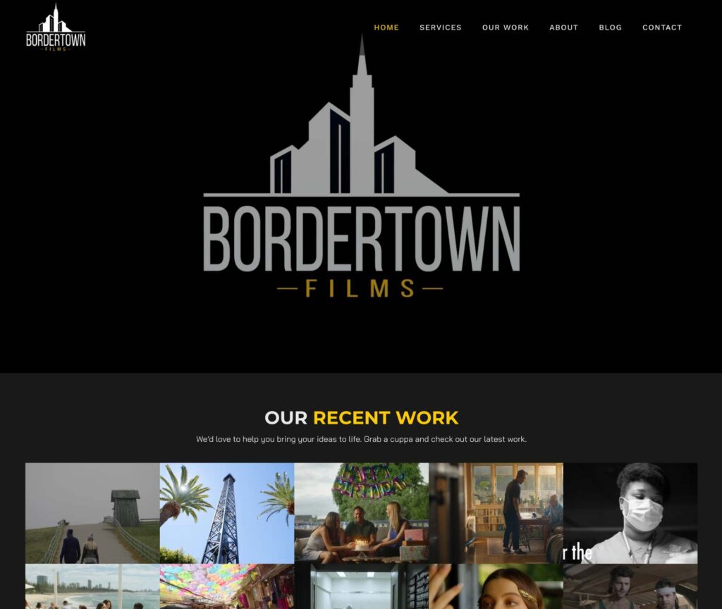 Website Assist - Case Study - Bordertown Fils - Homepage